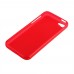 iPhone 5c - TPU Soft Protective Phone Cover Case - Clear Matte Red